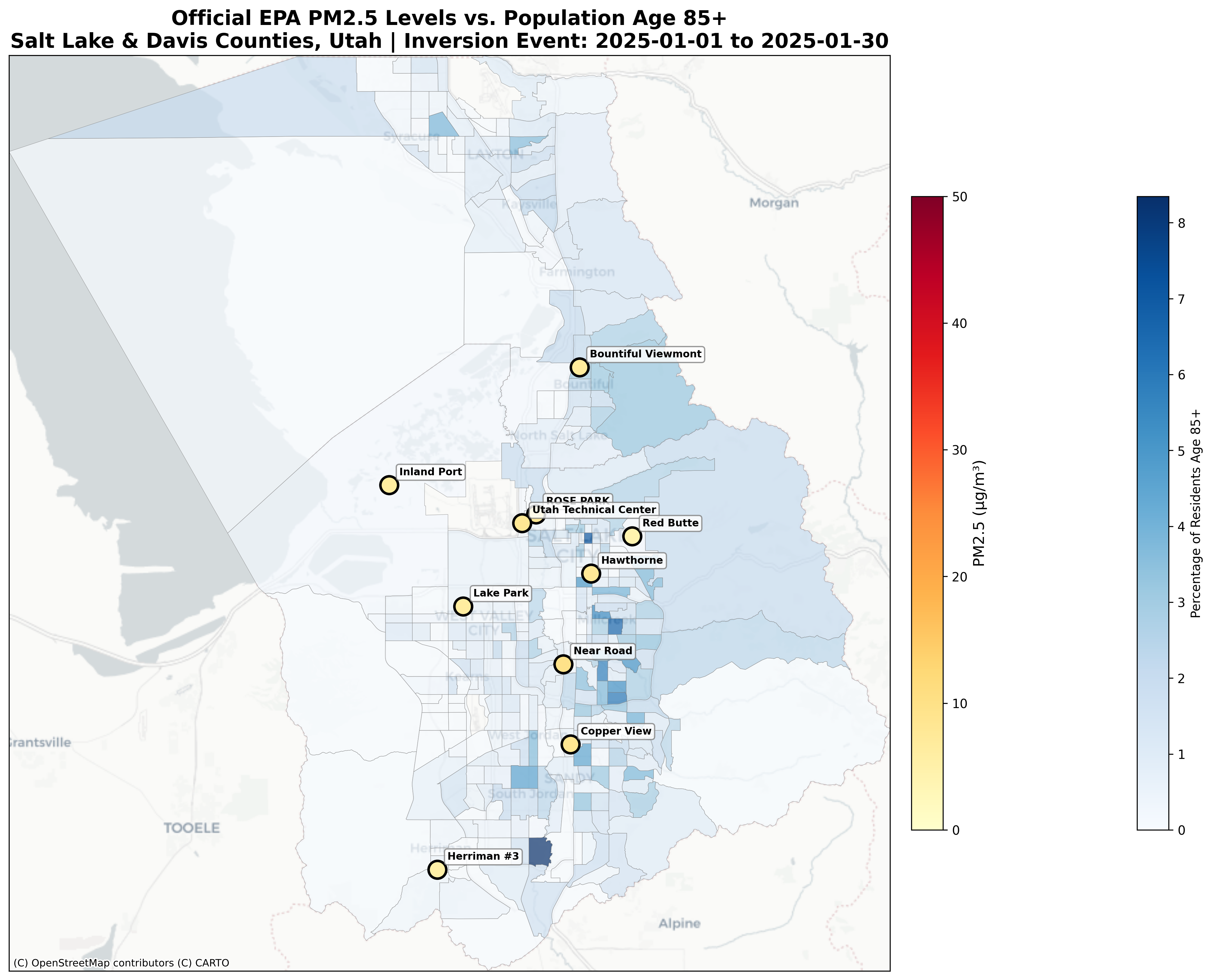 EPA Age Overlay Map - 85+